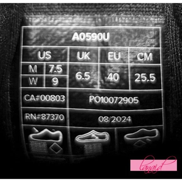 Alo Runner Black/Black Athletic Active Running Exercise Outdoor Travel Workout 9 - Picture 15 of 16